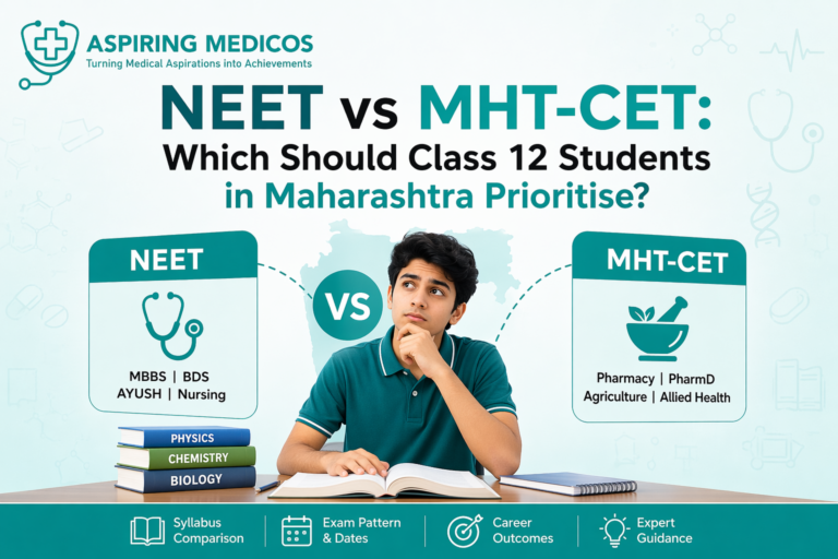 NEET vs MHT-CET comparison guide for Class 12 students in Maharashtra