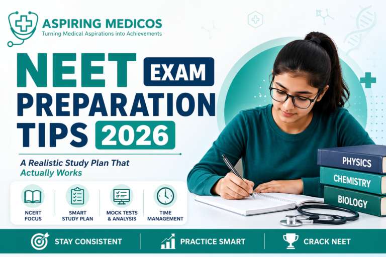 NEET exam preparation tips 2026 with study plan, mock tests, NCERT focus, and time management strategies for medical aspirants