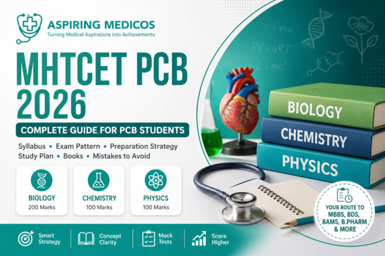 MHTCET PCB 2026 complete guide for biology, chemistry, and physics preparation with exam strategy and syllabus overview